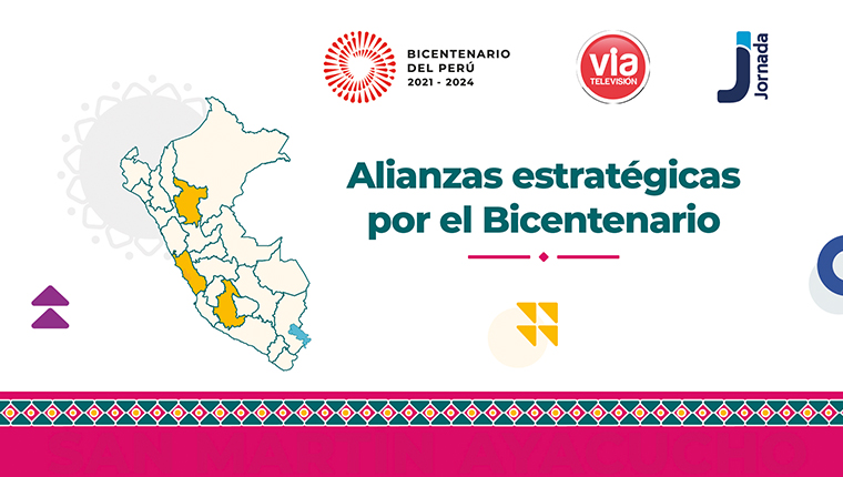 Diario Jornada y Vía Televisión firman convenio con el Proyecto Bicentenario para informar sobre las actividades por los 200 años de la independencia del Perú