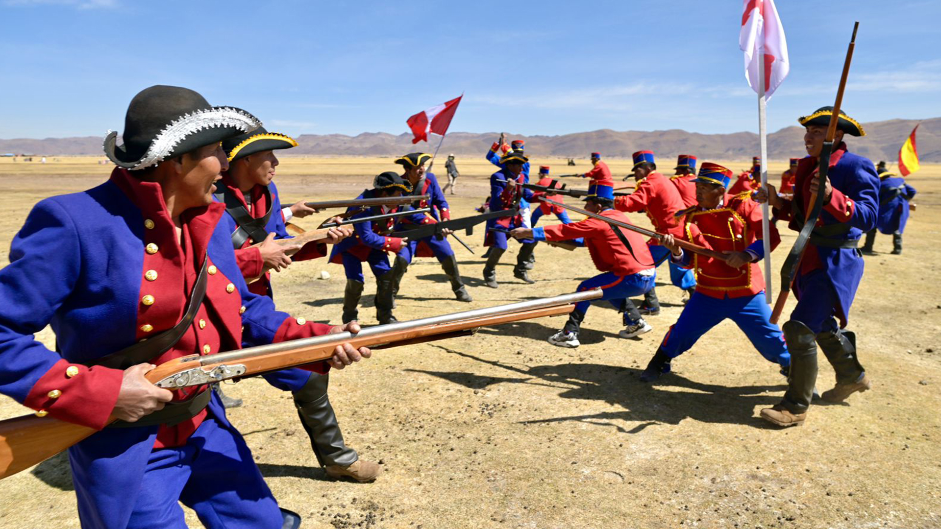 Puno: escenifican la batalla de Chua Chua en su 201 aniversario