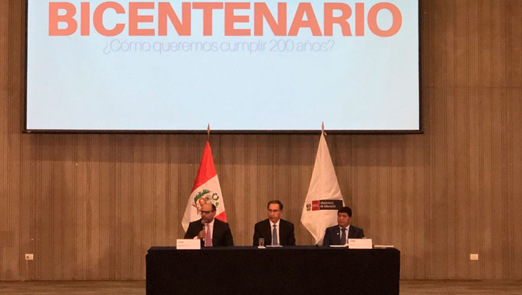 Presidente Vizcarra y ministro Alfaro presentan el Pacto Nacional por la Educación al Bicentenario